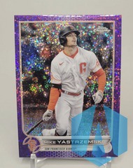 2022 Topps Chrome Purple Speckle #18 Mike Yastrzemski 269/299